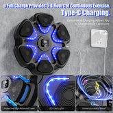 Music Boxing Machine for Adults and Kids, Smart Bluetooth Boxing Training Equipment with Gloves for Home,Office and Gym by Home for Health and Beauty