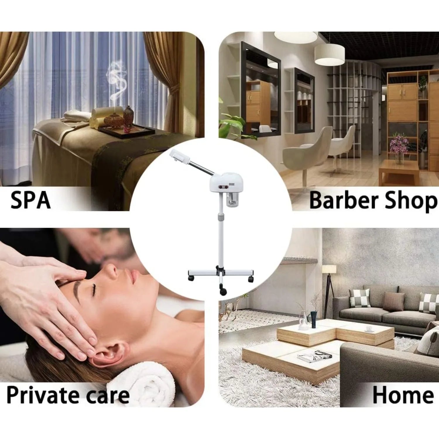 Professional Facial Steamer 360 Degree Rotating Nozzle by Home for Health and Beauty