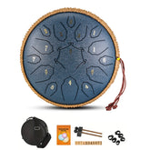 12 Inch Music Drum with Handbag Drumstick 15 Notes D Tone Ethereal Drum Yoga Meditation Sound Healing Beginner Hand Drum by Home for Health and Beauty
