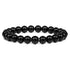 2Pcs Colorful Natural Stone Bead Bracelet Set 8MM Natural Agates Turquois Amethysts Quartzs Gem Stretch Bangle Jewelry Gift by Home for Health and Beauty
