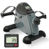 Mini Pedal Exercise Bike Under Desk Bicycle Trainer Fitness Cycling Portable LCD Display Arm Leg Fitness Equipment Home Office by Home for Health and Beauty