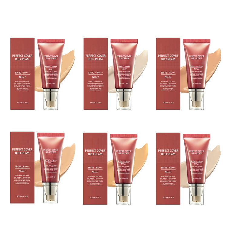 Perfect Cover Bb Cream Brightens Complexion Covering Skin Blemishes Lasting Lightweight Hydrates Moisturize Concealer Corrector by Home for Health and Beauty