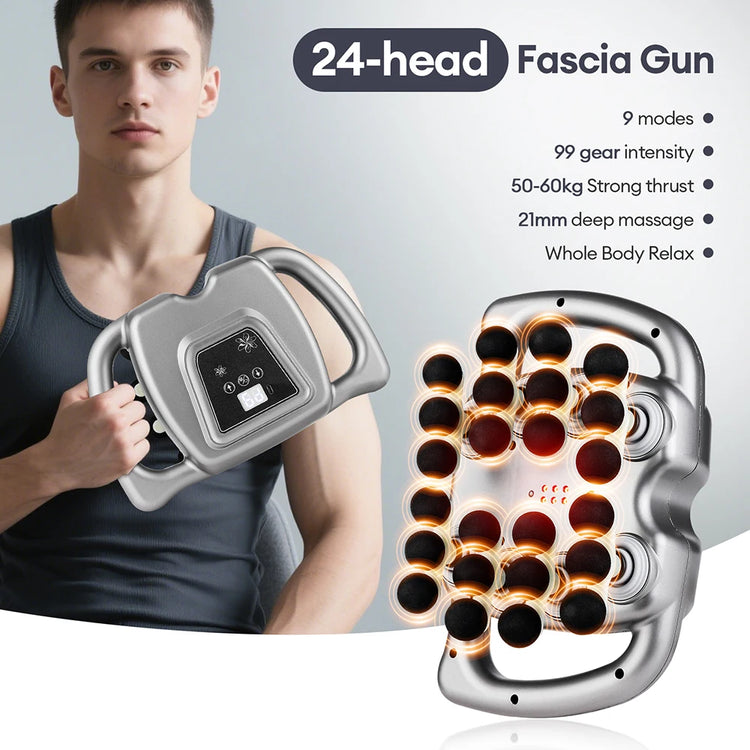 Foreverlily Fascia Gun High Frequency Vibration Massager Back Waist Shoulders by Home for Health and Beauty