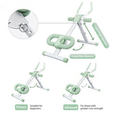Ab Workout Machine Abdominal Adjustable Folding Crunch Trainer Core Machine Full Body Equipment for Home Gym by Home for Health and Beauty