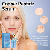 EELHOE Copper Peptide 30ml Facial Serum Moisturizing Firming Face Skin Increase Elasticity Anti Wrinkle Lines Daily Facial Care by Home for Health and Beauty