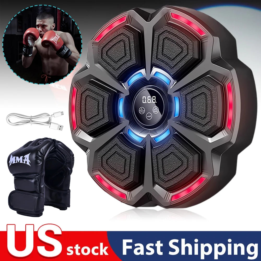 Music Boxing Machine Adjustable Speed Wall Mount