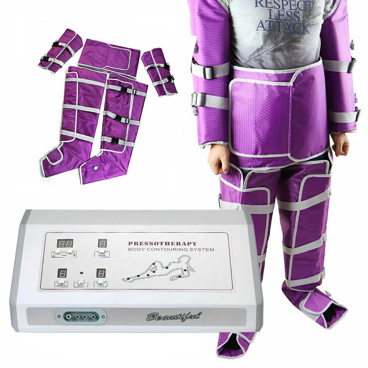 Pressotherapy Air Pressure Massage Machine For Body Slimming by Home for Health and Beauty