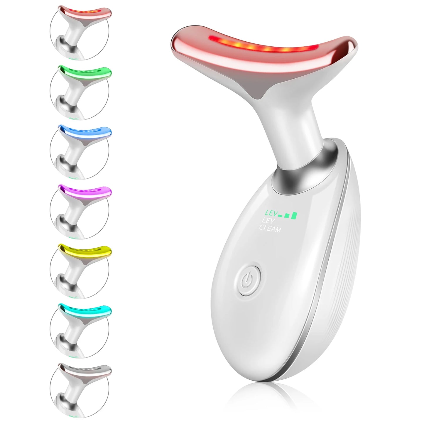 Electronic Neck Massager With Dual Ring Rollers USB Charging