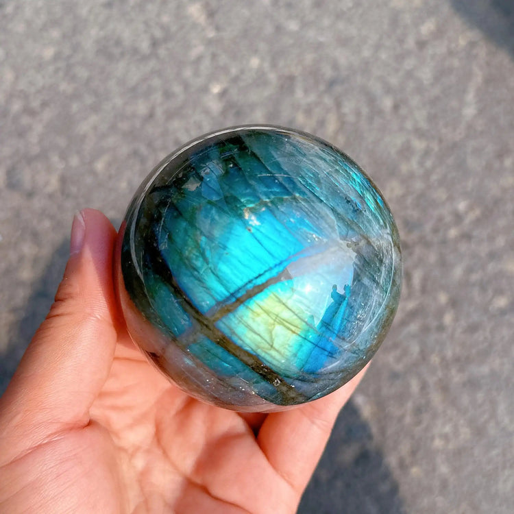6-10cm Labradorite Ball Sphere Home Decoration Crafts High Quality Natural Smooth Stone Crystals and Stones Healing Ball by Home for Health and Beauty