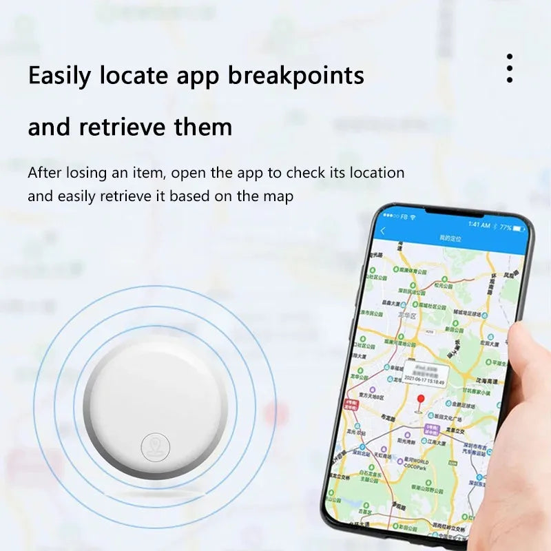 Mini Smart Anti-Lost Tracker Reminder For Pets Kids Bag Wallet 5G Bluetooth GPS Device Air Tag Finder Tracking Locator by Home for Health and Beauty