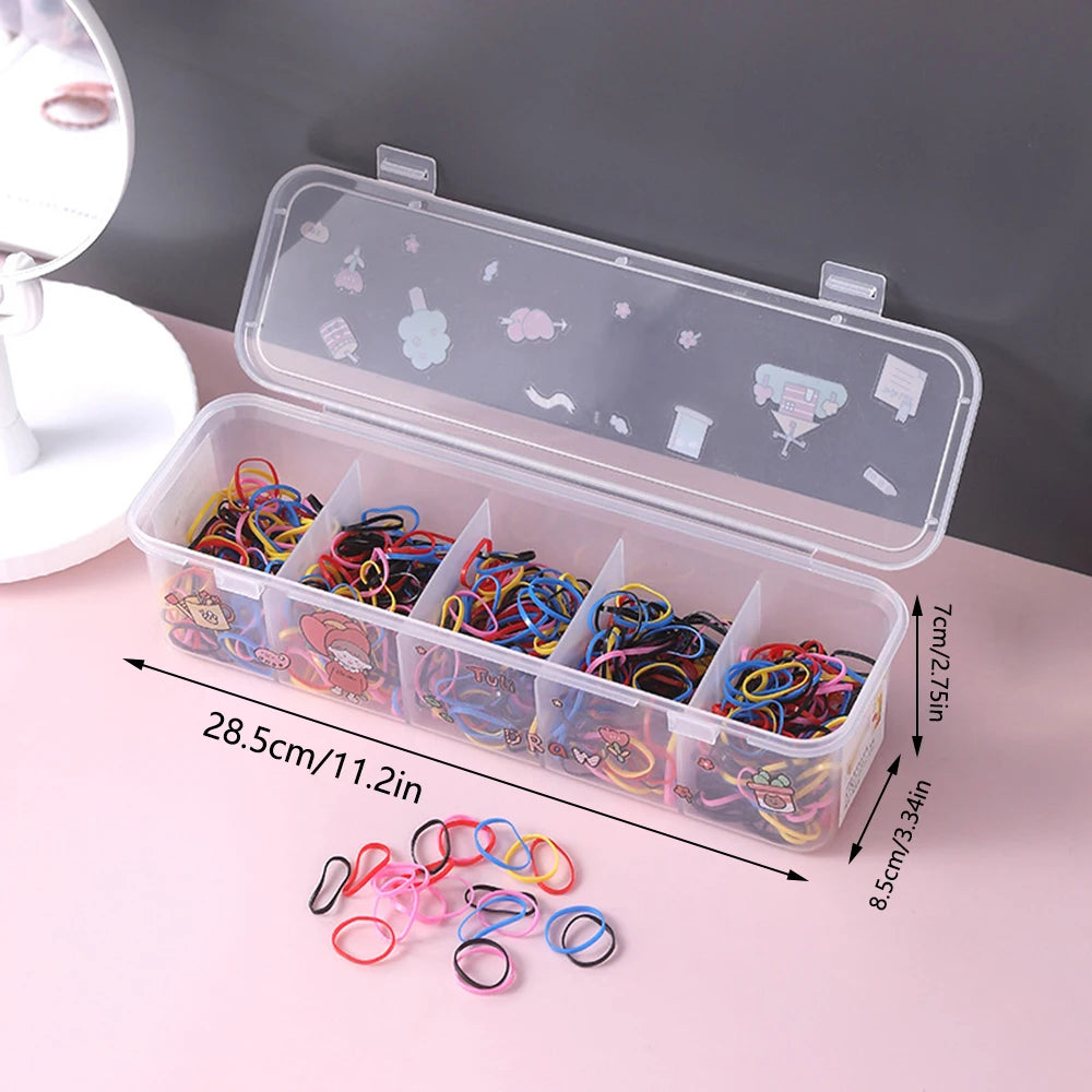 Plastic Five-Compartment Hair Accessories Organizer Box
