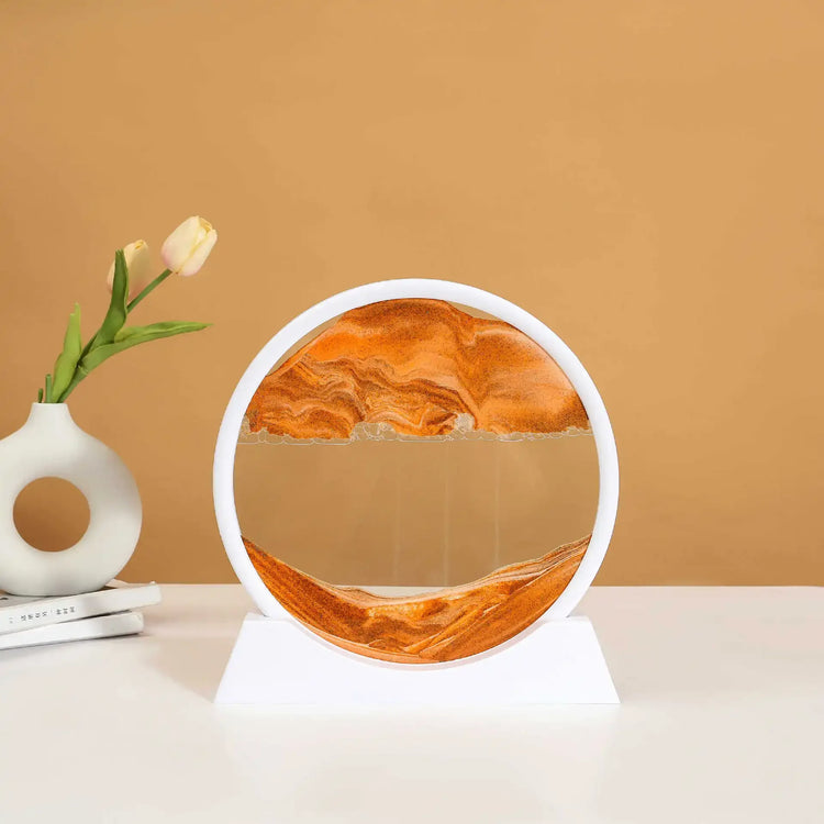 3D Moving Sand Art Glass Frame Deep Sea Quicksand Decor by Home for Health and Beauty