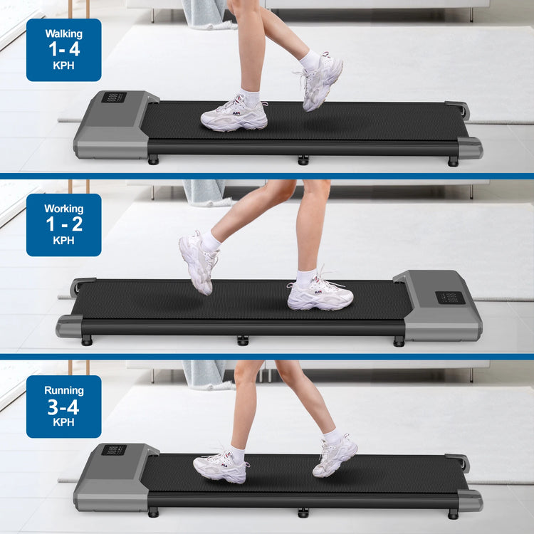 Driving Walking Pad Mini Treadmill Under Desk Quiet Portable by Home for Health and Beauty