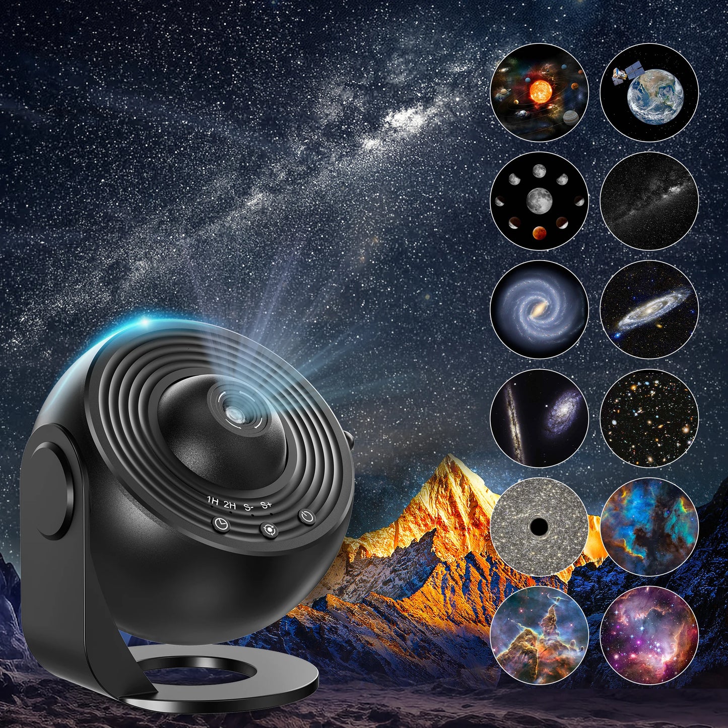 Mexllex Galaxy Ultral Star Projector 13 In 1 LED Night Light