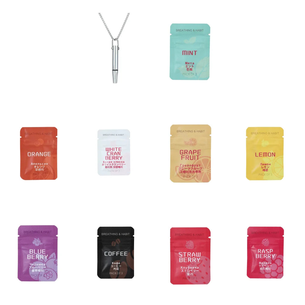 Anxiety Relief Breathing Necklace For Quitting Smoking Meditation