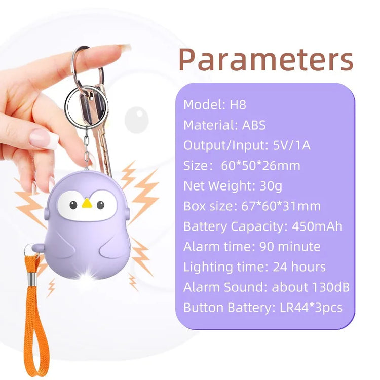 Personal Self Defense Alarm 130db Self Defense Siren Safety Alarm For Women Girl Personal Keychain Alarm With lighting by Home for Health and Beauty