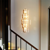 Crystal Wall Lamp Modern 3-Layer Wall Crystal Sconce Light E14 Led Corn Lights by Home for Health and Beauty