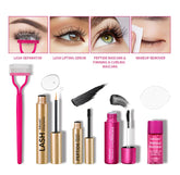 Lash & Brow Set Eyebrow Eyelash Growth Serum Peptide Mascara Eyelash Eyebrow Longer Fuller Thicker Curling Lash Eye Care Makeup by Home for Health and Beauty