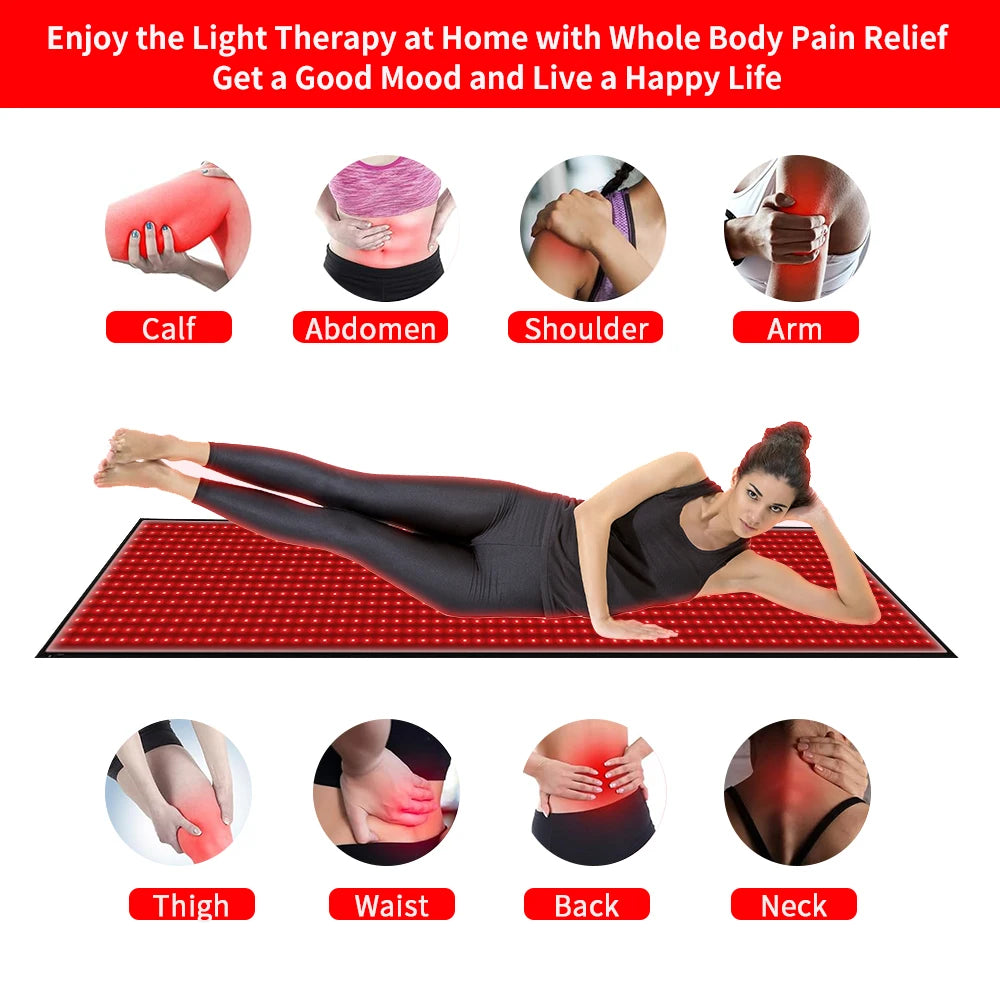 Electronic LED Light Therapy Mat For Whole Body Relaxation And Recovery