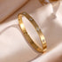 Sparkling Zirconia Inlaid Stainless Steel Bracelet 5/1pcs Set for Women Stackable Bangles Fashion Non Fading Jewelry Gift by Home for Health and Beauty