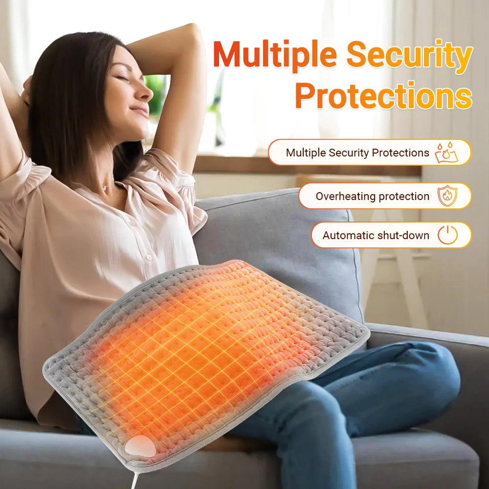 Electric Heating Waist Pad With Adjustable Temperature Massage