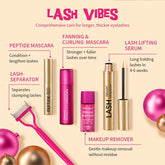 Lash & Brow Set Eyebrow Eyelash Growth Serum Peptide Mascara Eyelash Eyebrow Longer Fuller Thicker Curling Lash Eye Care Makeup by Home for Health and Beauty