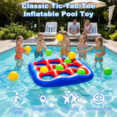 Pool Games Set- Tic-Tac-Toe Inflatable Pool Toys with 10 Balls Fun Summer Swimming Pool Party Beach Lawn Outdoor Camping Party Float Game Water Ball Toys for Adults Teens Kids 2-10 Players by Home for Health and Beauty