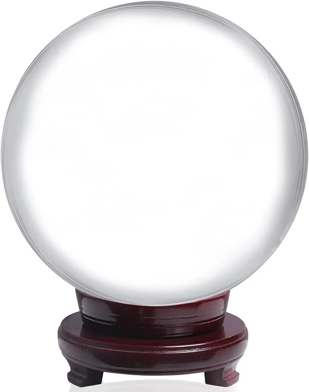Crystal Ball Meditation Glass Sphere With Wooden Stand