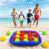 Pool Games Set- Tic-Tac-Toe Inflatable Pool Toys with 10 Balls Fun Summer Swimming Pool Party Beach Lawn Outdoor Camping Party Float Game Water Ball Toys for Adults Teens Kids 2-10 Players by Home for Health and Beauty
