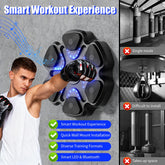 Music Boxing Machine for Adults and Kids, Smart Bluetooth Boxing Training Equipment with Gloves for Home,Office and Gym by Home for Health and Beauty