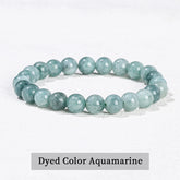 JD Natural Stone Beads Bracelet Amethyst Tiger Eye Crystal Quartz Agate Gem Beads Bangles Women Men Reiki Healling Jewelry Gift by Home for Health and Beauty
