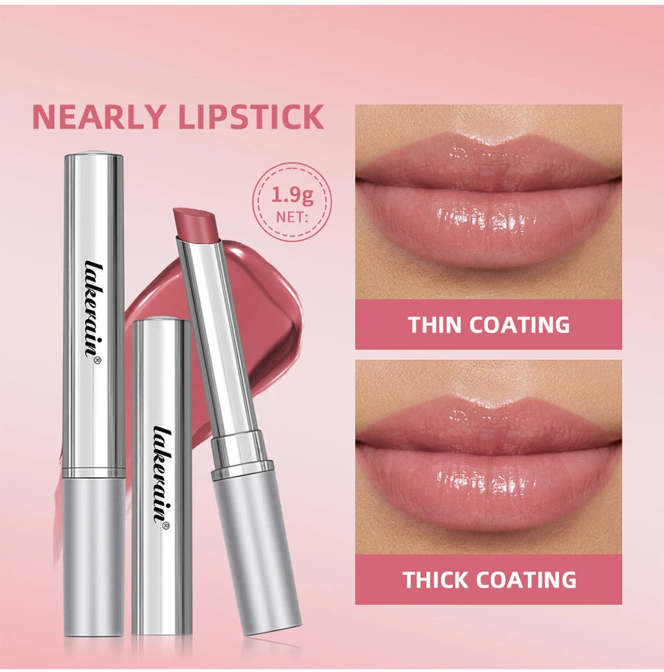 Lakerain Nearly Lipstick Lip Balm Natural Color Creamy Texture Long Lasting Moisturizing Nourishing Lip Care Gloss Cosmetic by Home for Health and Beauty
