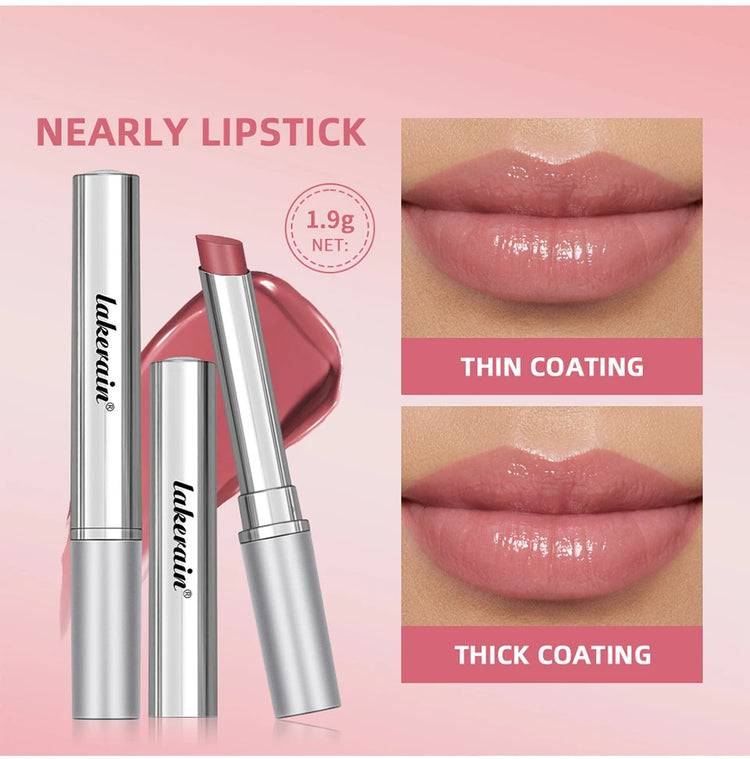 Lakerain Nearly Lipstick Lip Balm Natural Color Creamy Texture Long Lasting Moisturizing Nourishing Lip Care Gloss Cosmetic by Home for Health and Beauty