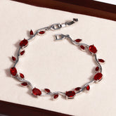 Luxury 16 Colors Sparkling Leaf Cubic Zirconia Branch Gold Silver Color CZ Crystal Bracelet Fashion Women Wedding Jewelry Gift by Home for Health and Beauty