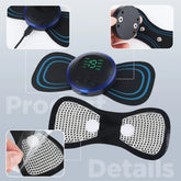 Electric Neck Massager Set Remote Control Smart Portable Rechargeable Cervical Massage Patch to Relax and Relieve Fatigue by Home for Health and Beauty
