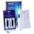 US Stock Round Rotating Electric Toothbrush for Adults Soft Bristles 5 Cleaning Modes USB Rechargeable, with 4 Replacement Heads by Home for Health and Beauty