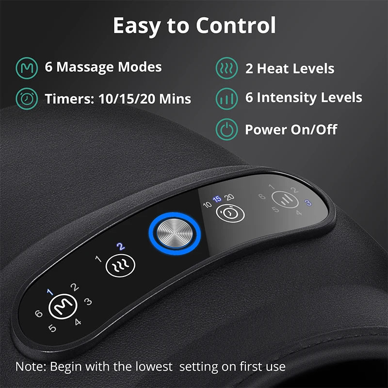 Wireless Hand Massager With Air Compression Palm Acupoint Massage by Home for Health and Beauty