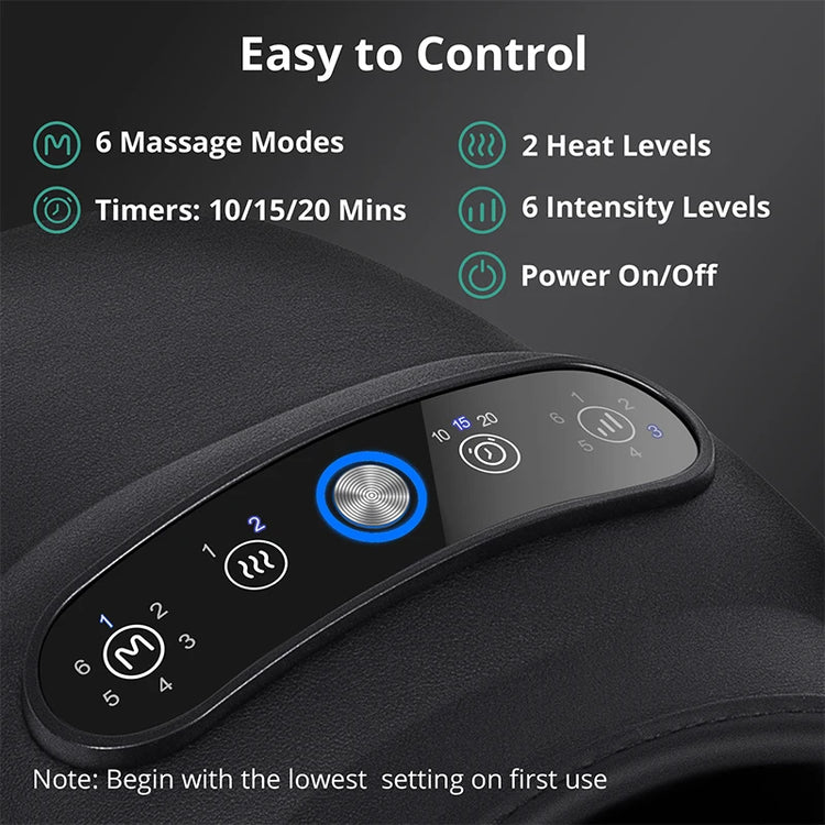 Wireless Hand Massager With Air Compression Palm Acupoint Massage by Home for Health and Beauty