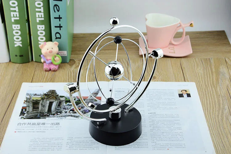 Galaxy Universe Celestial Swinger Magnetic Rotating Earth Perpetual Motion Device Electric Chaos Pendulum Science Decor living room decoration desk decoration adornos para casa desk decoration home accessories by Home for Health and Beauty