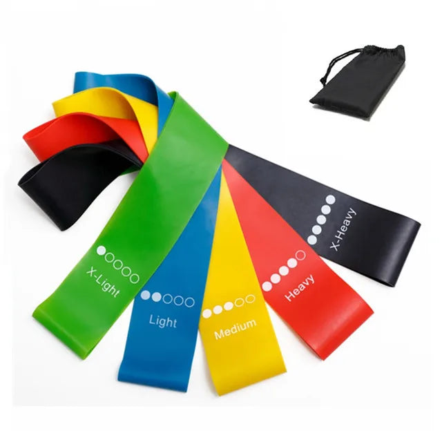 Resistance Bands Fitness Set Rubber Loop Bands Strength Training Workout Expander Yoga Gym Equipment Elastic Rubber Loop by Home for Health and Beauty