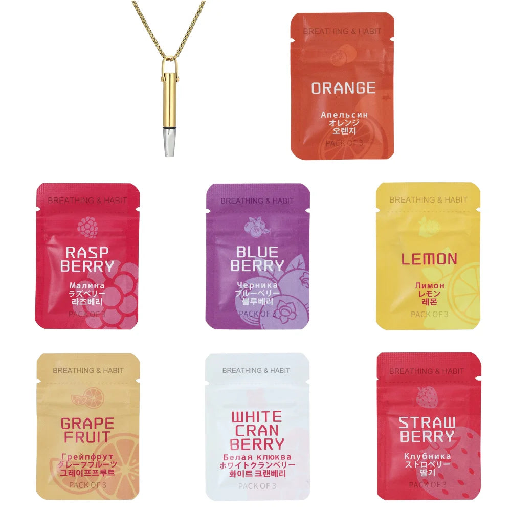 Anxiety Relief Breathing Necklace For Quitting Smoking Meditation