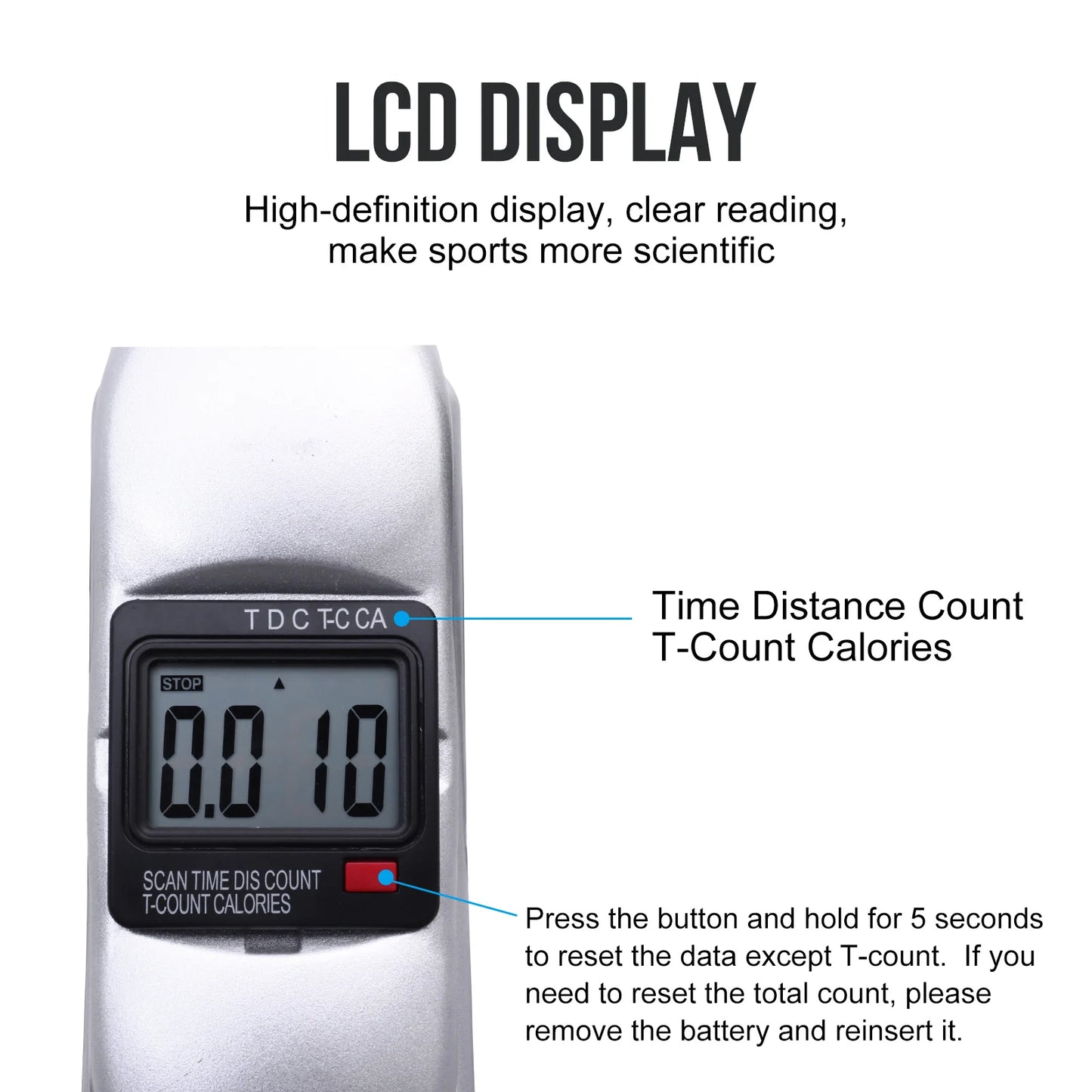 Mini Pedal Exercise Bike Under Desk LCD Display Trainer