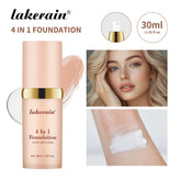 4 In 1 Foundation Long-wearing Moisturizing Waterproof Concealer Even Skin Tone SPF 30 Liquid Hydrating Full Coverage Concealer by Home for Health and Beauty