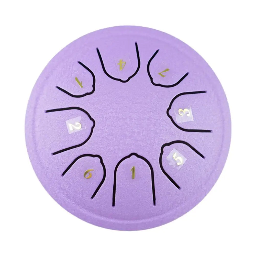 DT4 Eight Tone Steel Tongue Drum With Drumsticks And Accessories