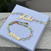 Custom Name Butterfly Necklace And Bracelet Set by Home for Health and Beauty