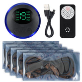 Electric Neck Massager Set Remote Control Smart Portable Rechargeable Cervical Massage Patch to Relax and Relieve Fatigue by Home for Health and Beauty