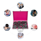 Hot Stones Massage Set, 18 Volcanic Rocks Body Massage Set, for Massage, Scraping, Hot Compress by Home for Health and Beauty