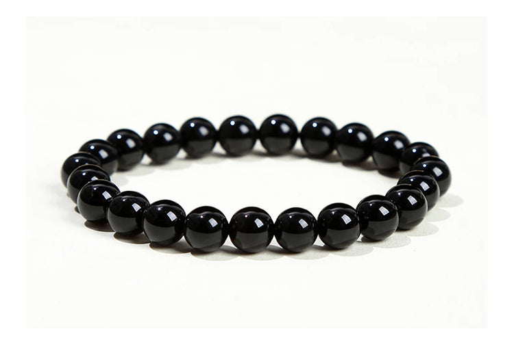 JD Natural Stone Beads Bracelet Amethyst Tiger Eye Crystal Quartz Agate Gem Beads Bangles Women Men Reiki Healling Jewelry Gift by Home for Health and Beauty