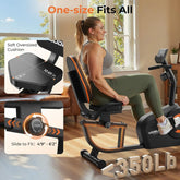 Recumbent Exercise Bike for Home,Magnetic Staionary Bike with Adjustable Seat,350LB Capacity,LCD Monitor by Home for Health and Beauty