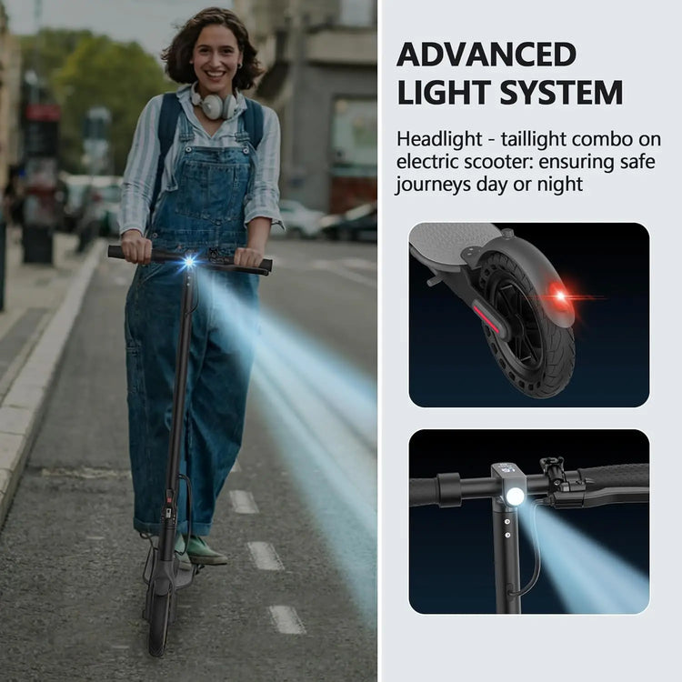 Electric Scooter LADPED LP60 350W Max 19mph Speed 8.5inch Tire Folding Design with 16 Miles Range for Adult Urban Commuting by Home for Health and Beauty